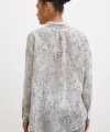 Damla Desenli Gömlek Gri