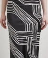Desenli Maxi Verev Etek Siyah