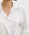 Puantiyeli Gömlek Beyaz