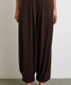 Paça Detaylı Şalvar Pantolon Kahve