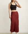 Verev Saten Etek Bordo