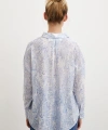 Damla Desenli Gömlek Mavi