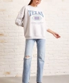 Şardonlu Texas Sweatshirt Gri