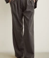 Pileli Kumaş Panolon Gri