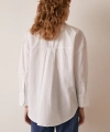 Tek Cepli Pamuklu Gömlek Beyaz