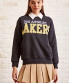 Lakers Baskılı Sweatshirt Antirasit