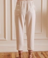 Beli İpli Salaş Gabardin Pantolon Ekru