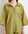 Fakir Kol Oversize Gömlek Yeşil
