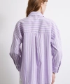 Lila Çizgili Gömlek Lila