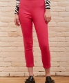 Fermuarlı Tayt Pantolon Fuşya