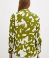 Geometrik Desen Gömlek Yeşil
