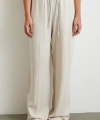 Beli Lastikli Boru Paça Pantolon Bej