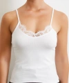 Dantel Detaylı Askılı Top Beyaz