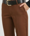 Kemer Havuç Paça Pantolon Kahve