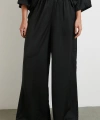 Dökümlü Romantik Pantolon Siyah
