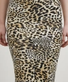 Leopar Desenli Verev Etek Ekru