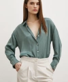 V Yaka Gömlek Yeşil