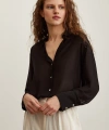Şifon Gömlek Siyah