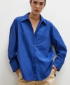Poplin Gömlek Lacivert