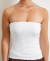 Straplez Top Beyaz
