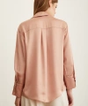 Basic Saten Gömlek Pudra