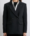 Klasik Poliviskon Ceket Siyah
