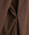 Düğme Detaylı Pamuklu Gömlek Kahve