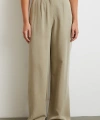 Keten Palazzo Pantolon Gri
