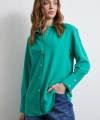 Klasik Saten Gömlek Yeşil