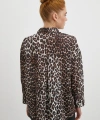 Leopar Desen Gömlek Siyah
