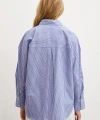 Çizgili Gömlek Mavi