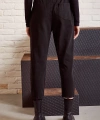 Beli İpli Salaş Gabardin Pantolon Siyah