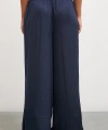 Dökümlü Romantik Pantolon Lacivert
