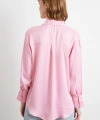 Viskon Saten Gömlek Pembe