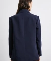 Klasik Poliviskon Ceket Lacivert
