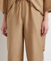 Arka Cepli Salaş Pantolon Kahve
