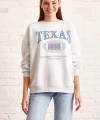 Şardonlu Texas Sweatshirt Gri