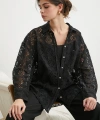 Cepli Dantel Gömlek Siyah