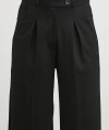 Yüksek Bel Geniş Paça Pantolon Siyah