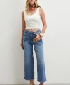 Yüksek Bel Culotte Jean Lacivert