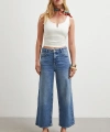 Yüksek Bel Culotte Jean Lacivert