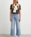 Yüksek Bel Culotte Jean Mavi