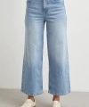 Yüksek Bel Culotte Jean Mavi