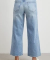 Yüksek Bel Culotte Jean Mavi