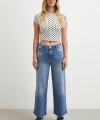 Yüksek Bel Beş Cepli Cropped Jean Mavi