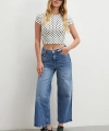 Yüksek Bel Beş Cepli Cropped Jean Mavi
