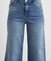 Yüksek Bel Beş Cepli Cropped Jean Mavi