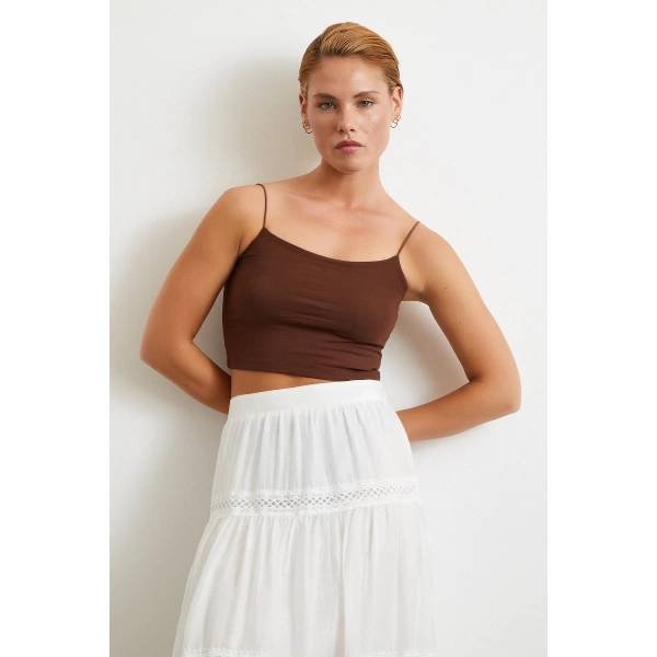 Lastik Askılı Top Kahve