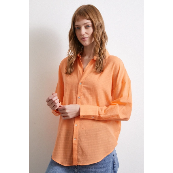 Basic Gömlek Turuncu
