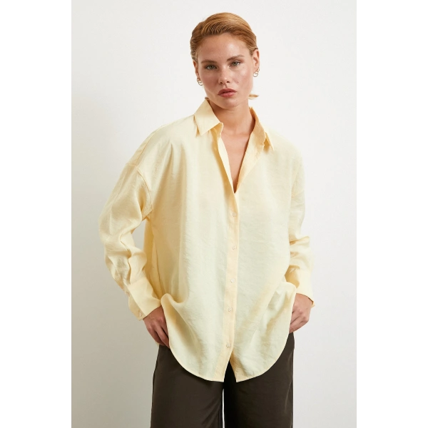 Basic Modal Gömlek Sarı